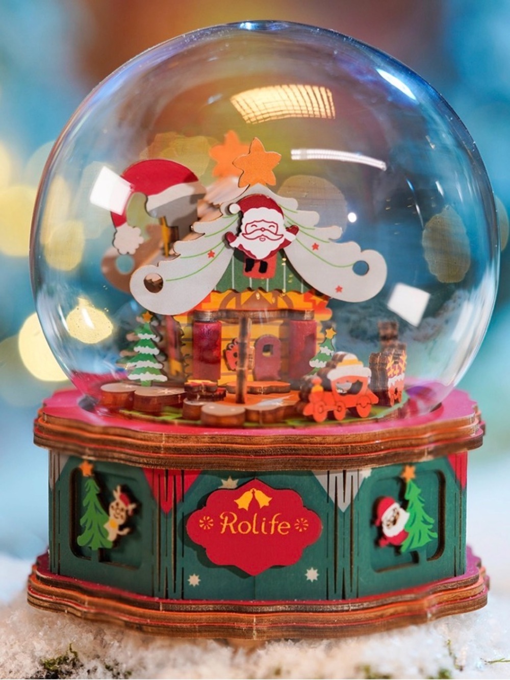 Rolife- Music Dreamer Christmas Town DIY Globe - NEW in Box - Picture 2 of 5